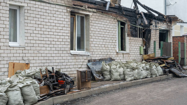 Professional Fire Damage Removal technician working in Poolesville, MD